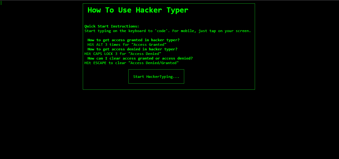 hacker types