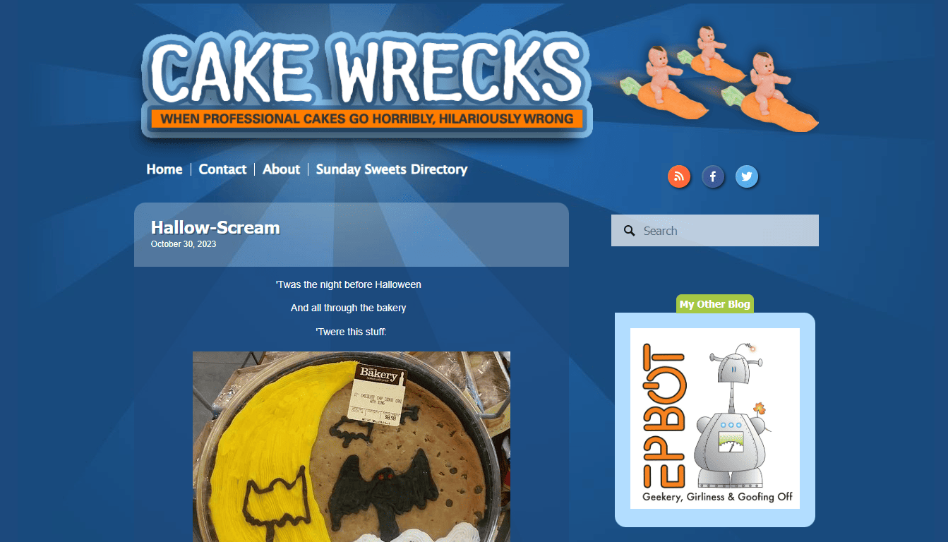 cake wrecks | fun links for instagram bio