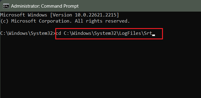 Copy and paste the following command in the Command Prompt terminal and press Enter | preparing automatic repair windows 11