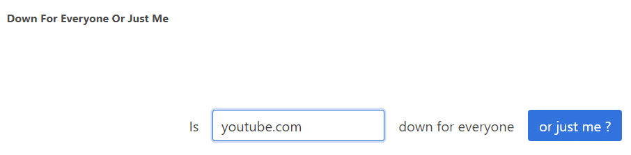 Enter youtube.com in the empty box and click enter