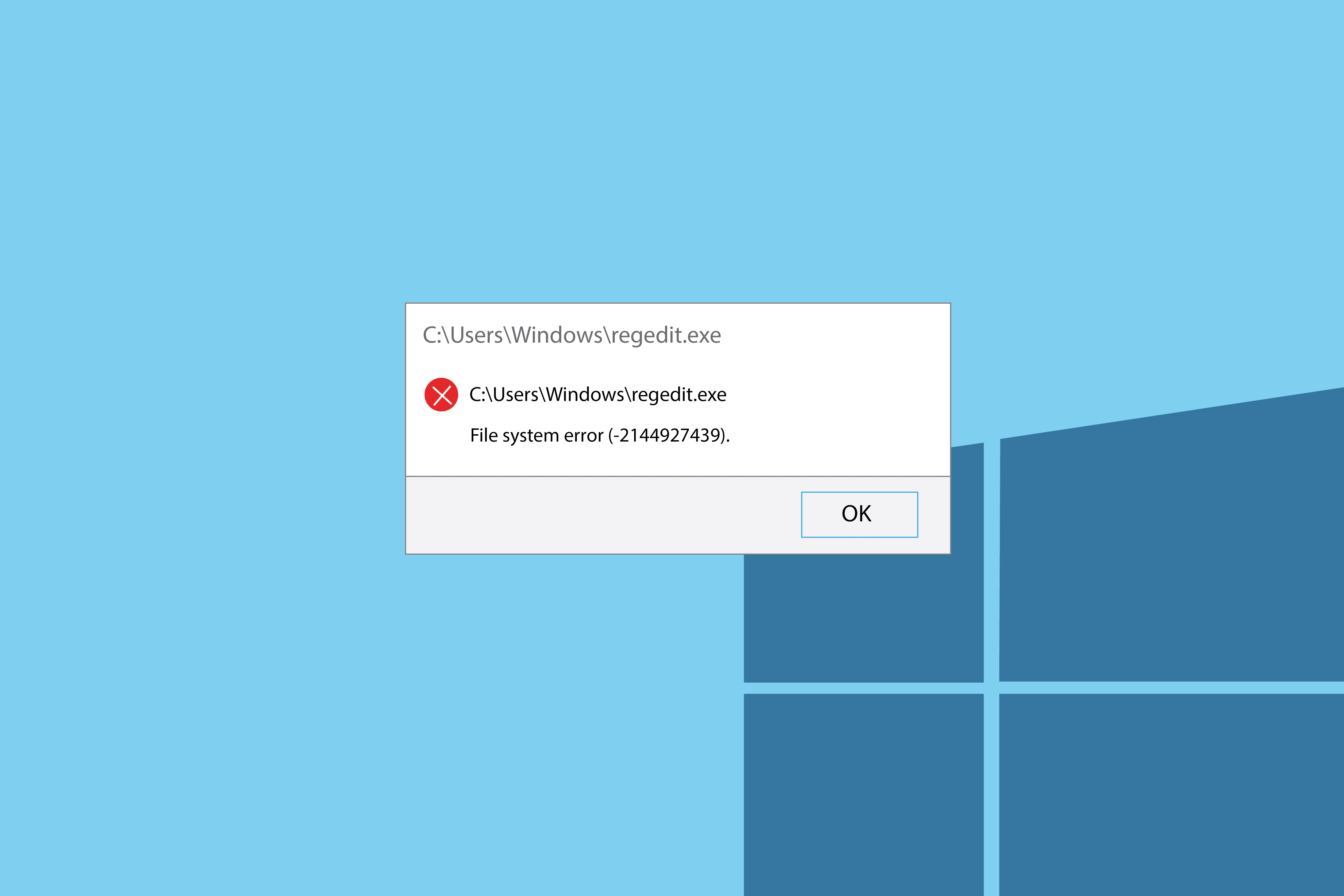 Fix File System Error 2144927439 in Windows 10