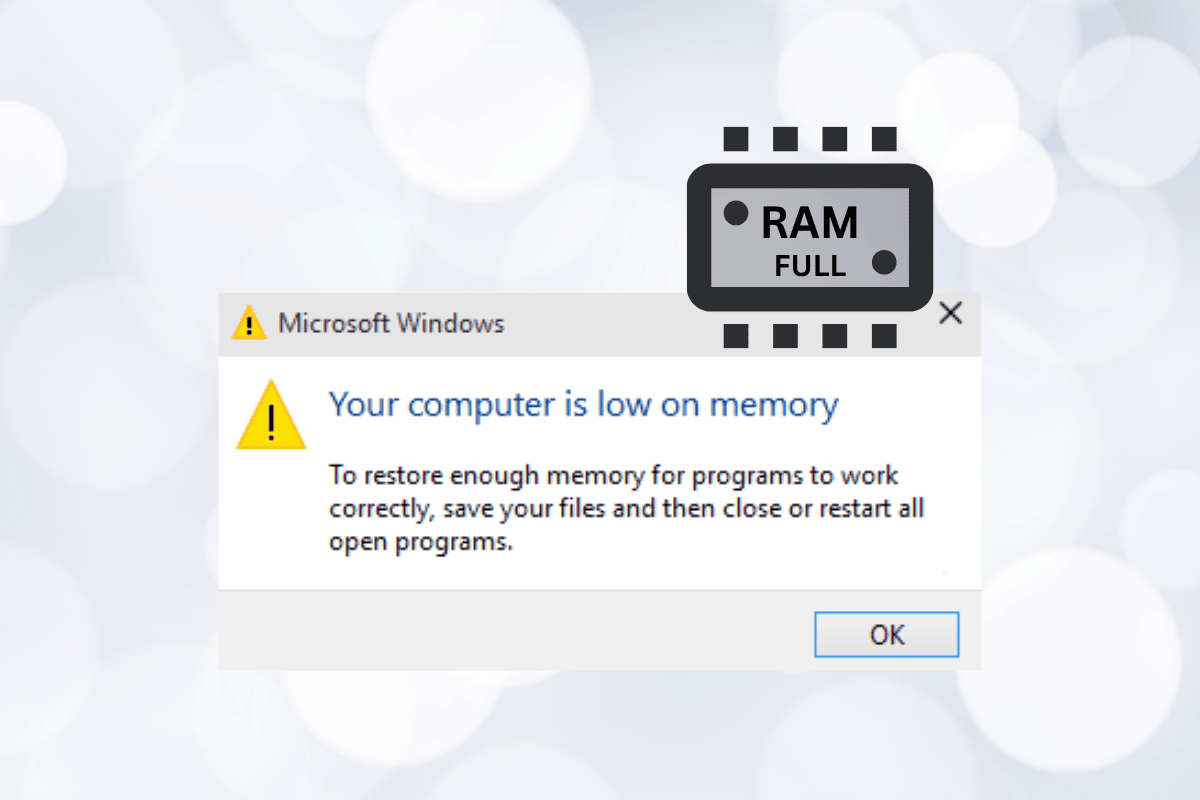 Fix Your Computer Is Low On Memory Warning [SOLVED]
