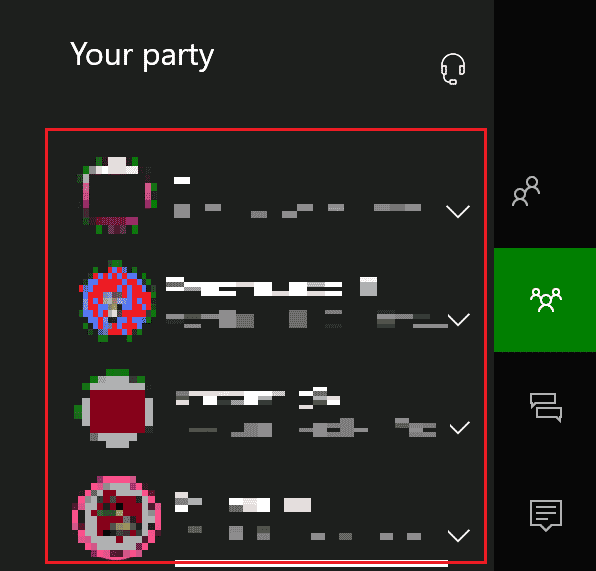 Open the party chat and select each person to check volume | Fix Issues Accepting an Invitation to a Xbox Party | Xbox invites delayed