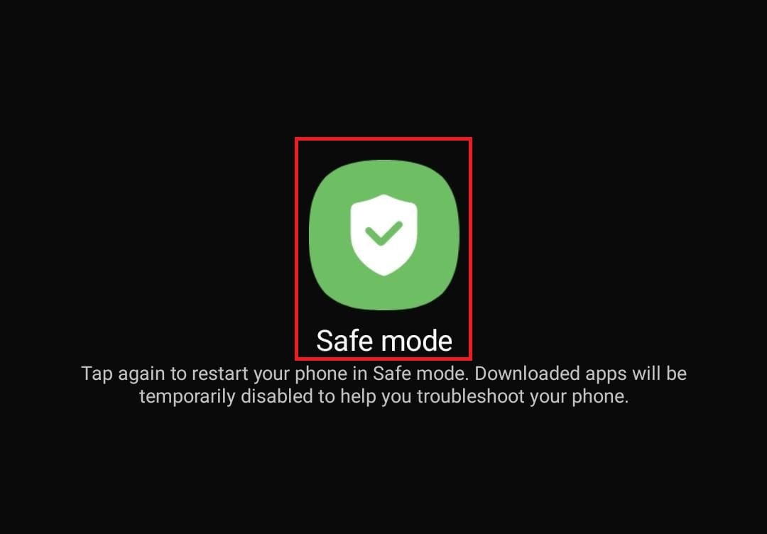 When the Safe mode option appears, tap on it to restart the device in Safe mode. | Why does my Samsung phone keep saying there's moisture detected?