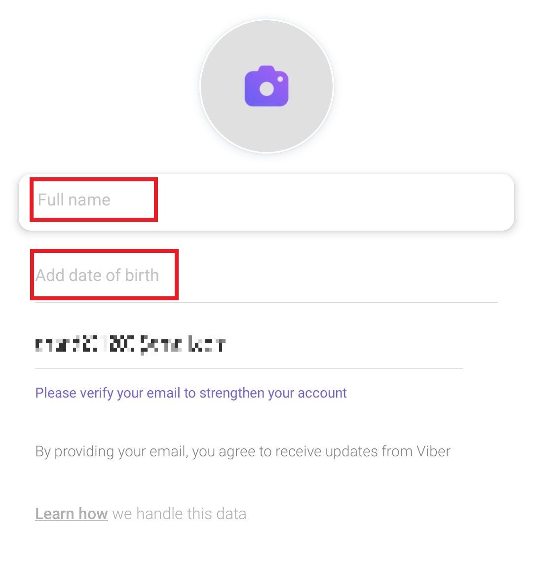 After activation, enter your name and date of birth to complete the registration process. | How to Use Viber Without a Phone Number