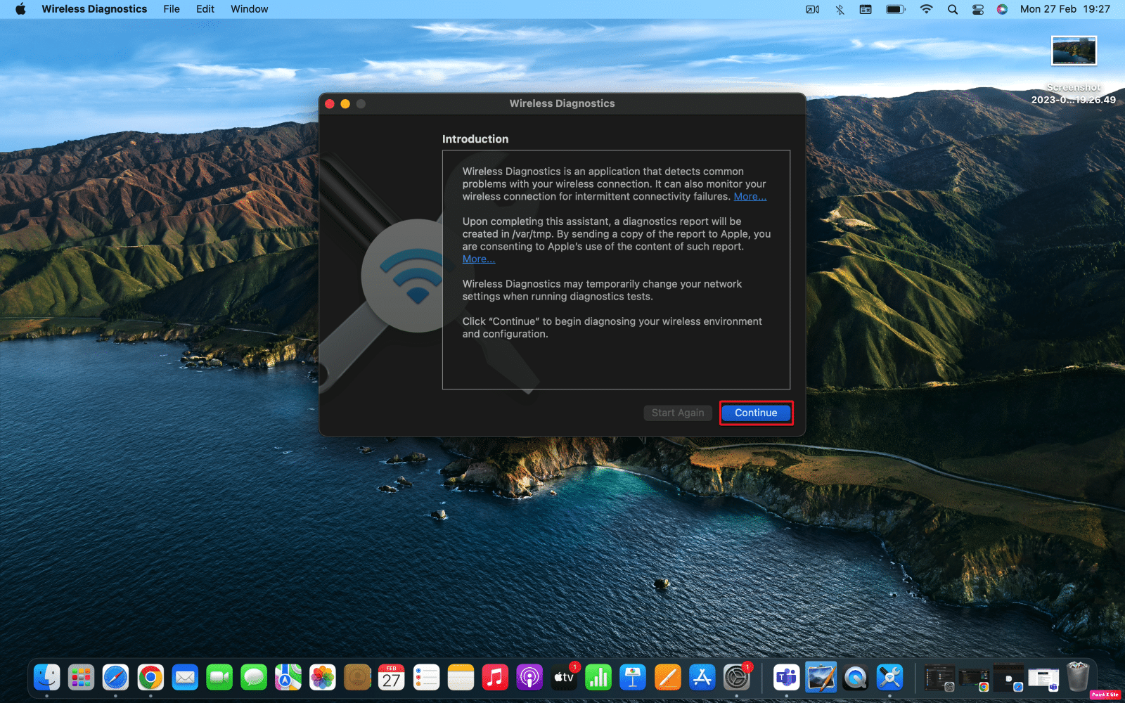 click on continue option | How to Fix macOS Monterey Wi-Fi Network Issues