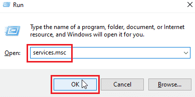 Enter services.msc command and click on OK to launch the Services window. Fix Windows Update can’t get list of devices Issue