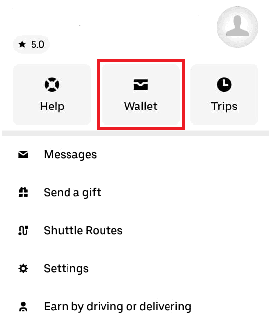 Go to your account and select the Wallet option. | remove promo coupon in Uber Eats
