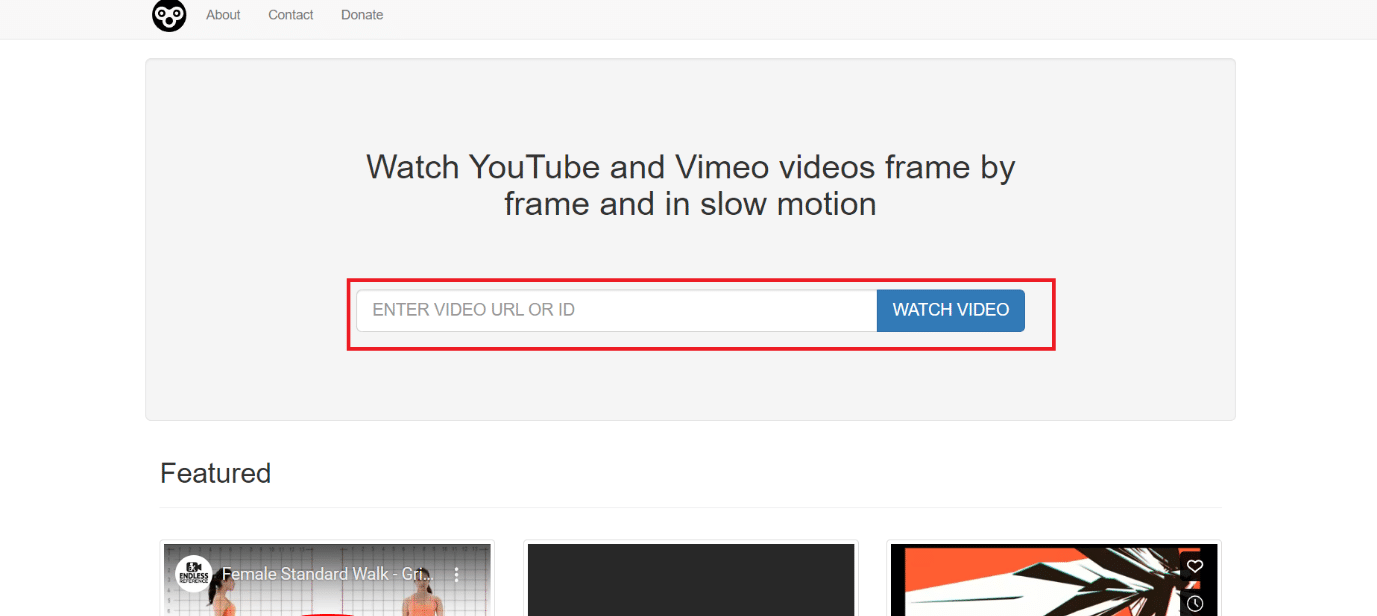 enter video url. How to Go Frame by Frame on YouTube