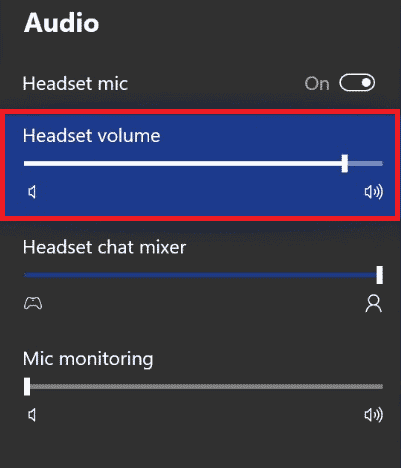 In Audio, turn the Headset volume up | Xbox invites delayed