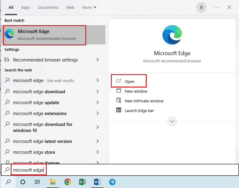 Microsoft Edge browser 