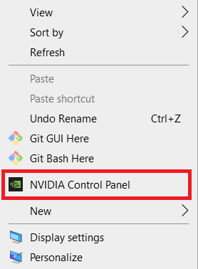 Navigate to the Nvidia Control Panel