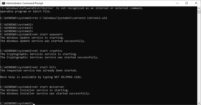 Reset Windows Update Components using these command prompts | Fix Update KB5032288 Not Installing On Windows 11