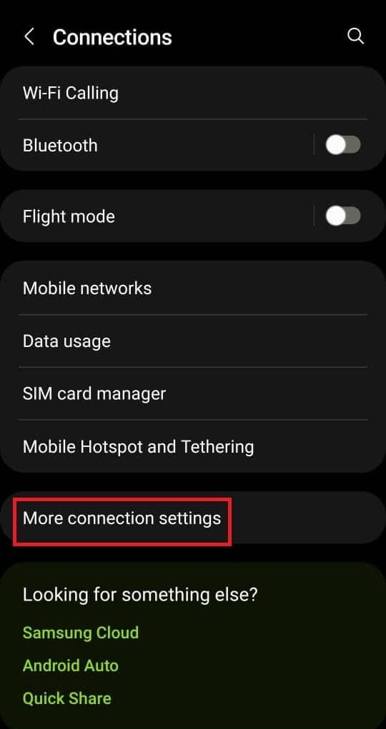 scroll down and select More connection Settings. | please try to access Peacock from a more secure device