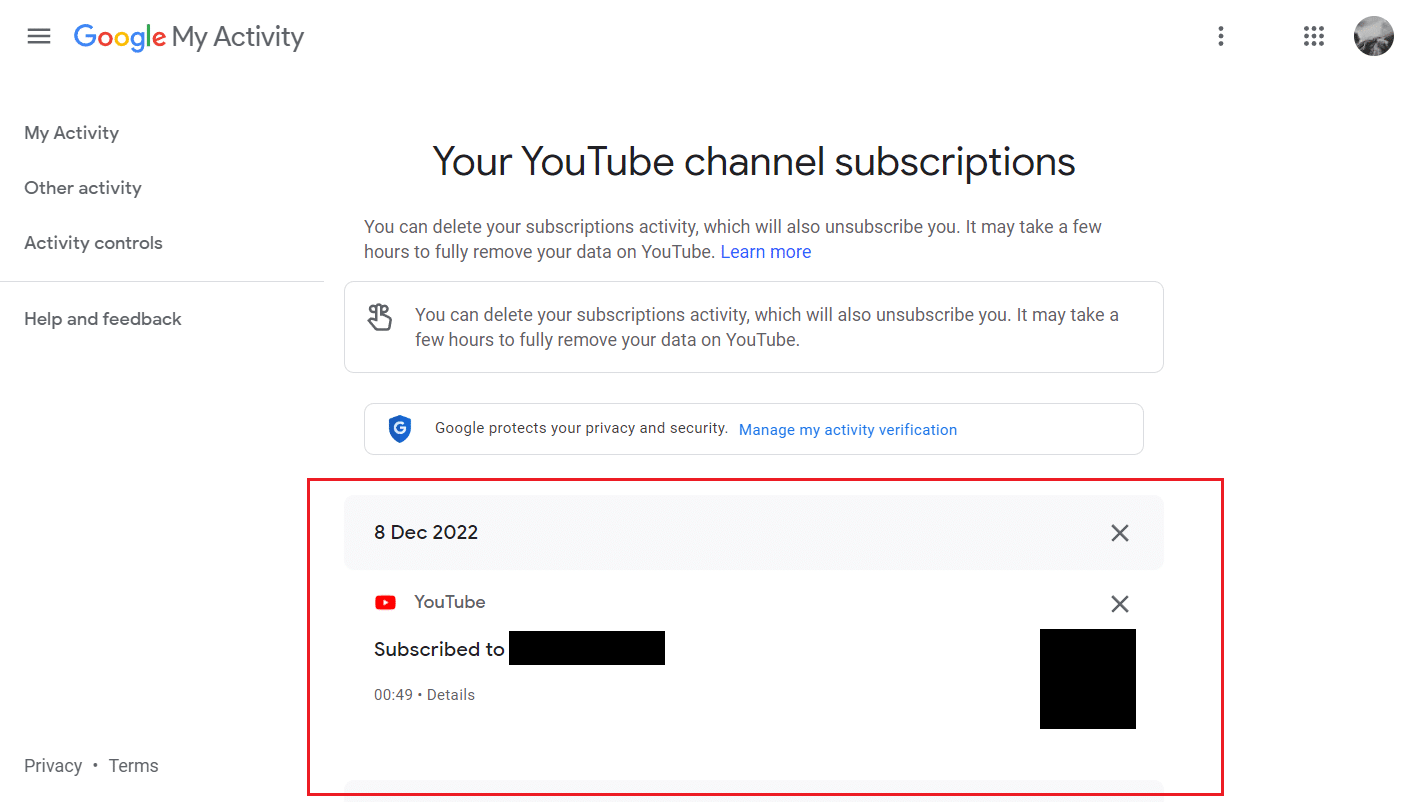 scroll down to the bottom of the page to see the newest to oldest subscriptions | How to See When You Subscribed to a YouTube Channel