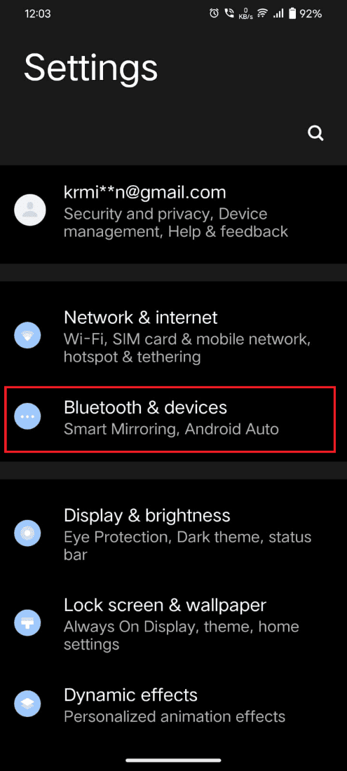 tap on the Bluetooth & devices option | What is a Bluetooth PIN or passkey