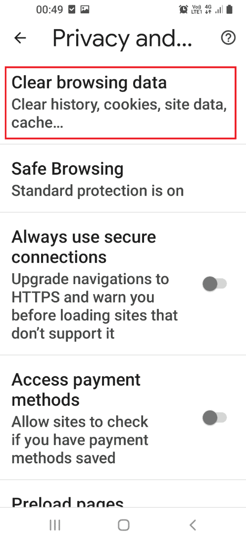 Tap on the Clear browsing data tab. Fix Samsung Internet Keeps Opening By Itself