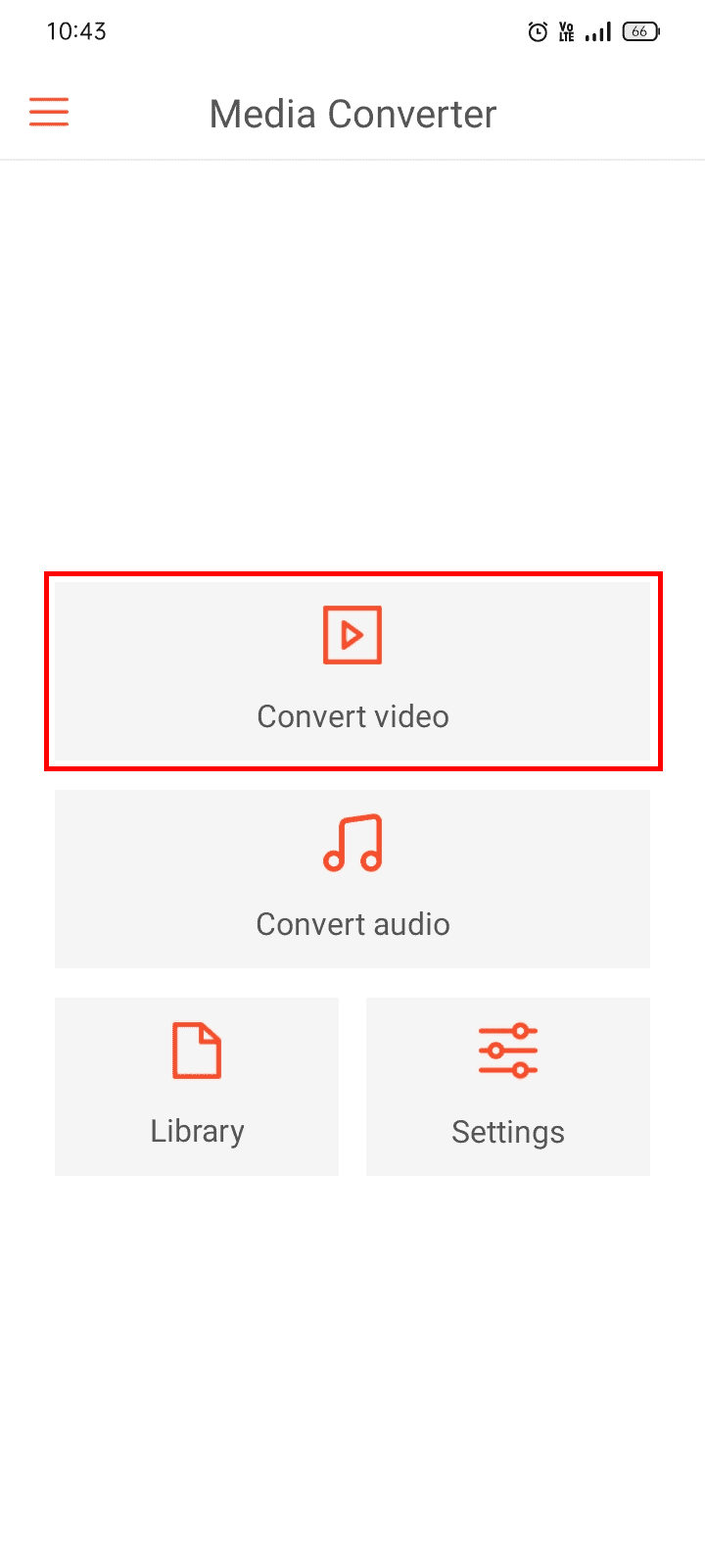 Tap on the Convert video option.