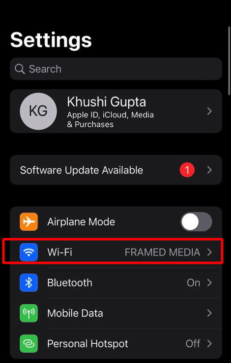 tap on wifi option. Fix Wi-Fi Disconnects When iPhone is Locked