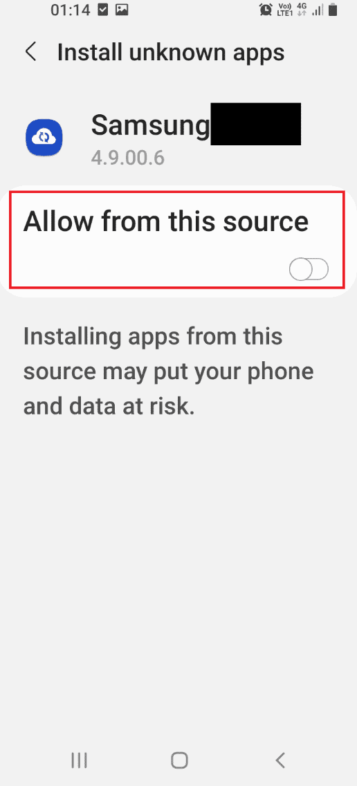 Toggle off the option Allow from this source 