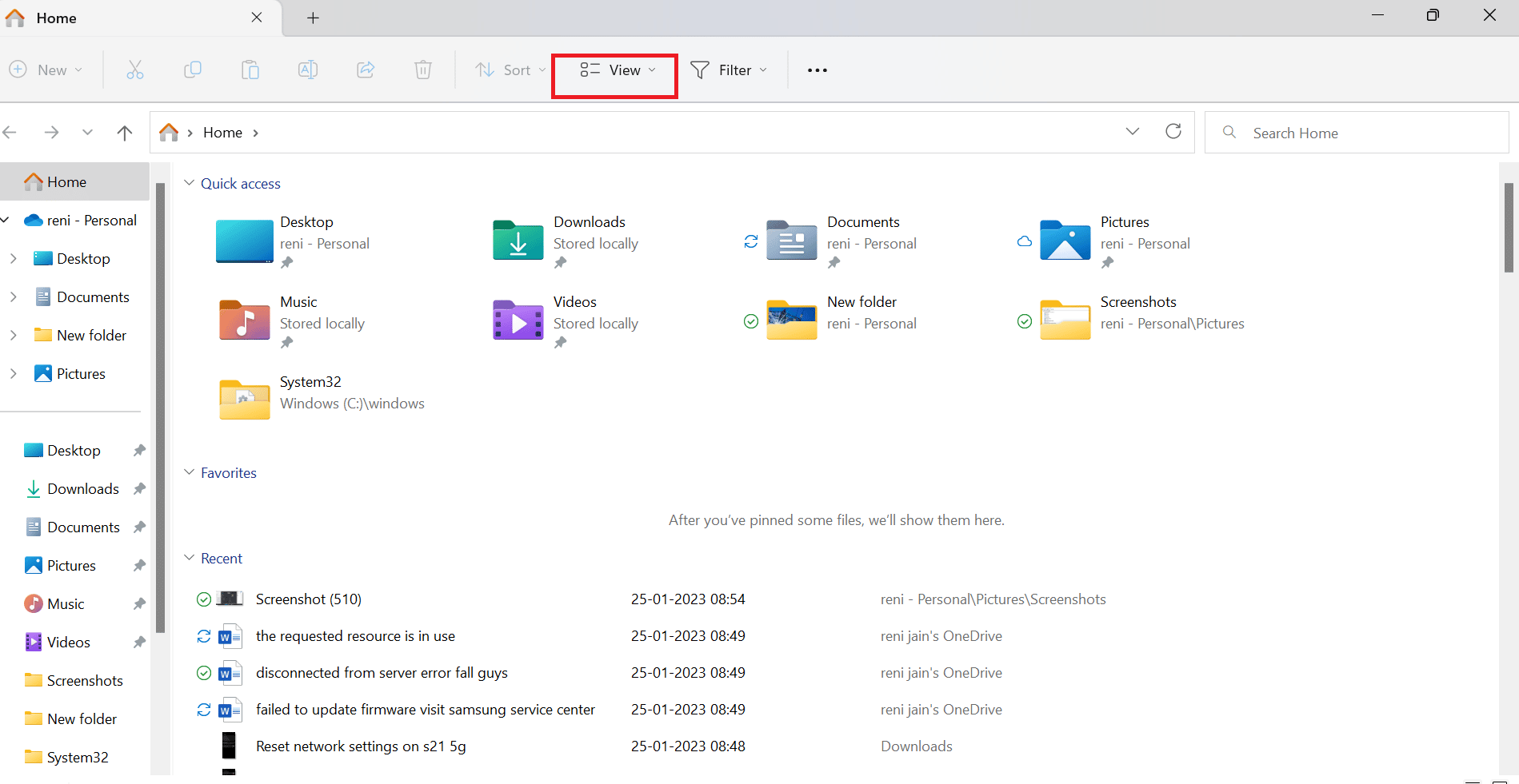 view in file explorer. Fix The Requested Resource Is In Use Error