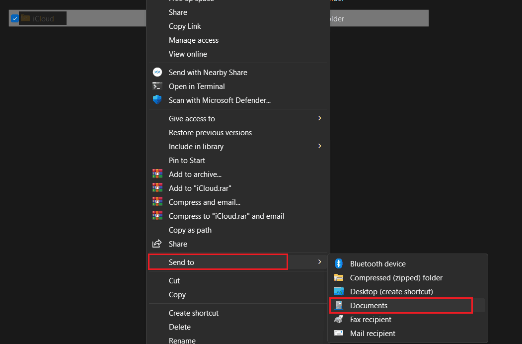 From the context menu, click on Show more options.