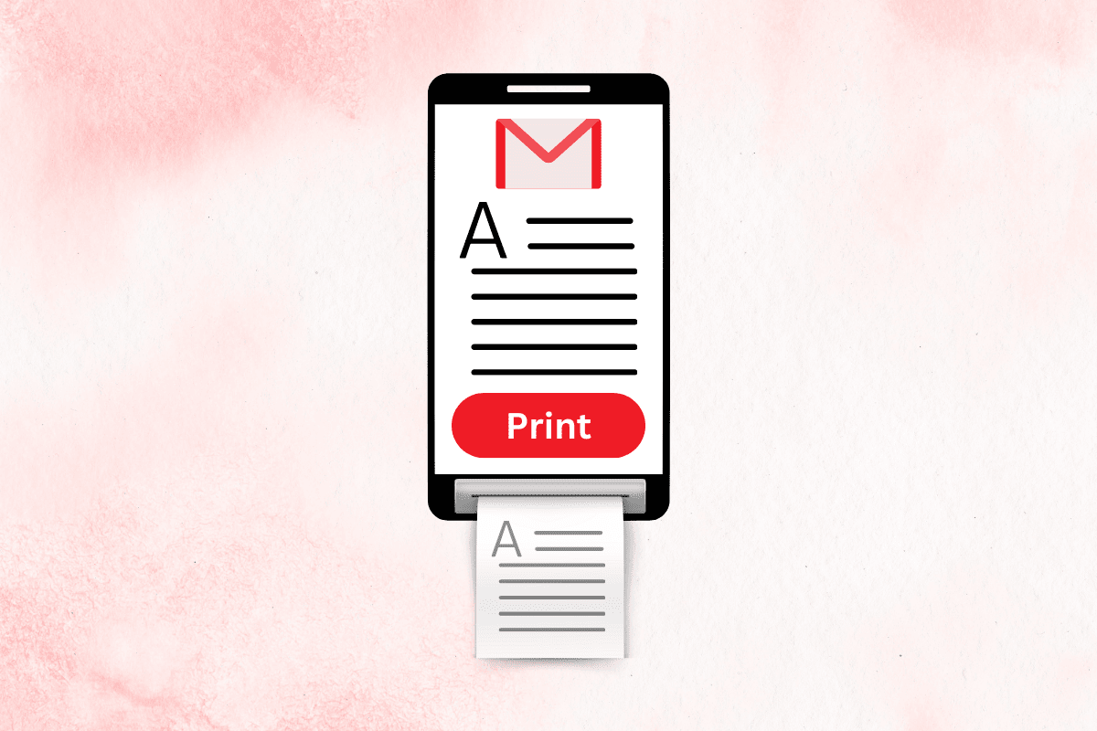 print an email from my phone