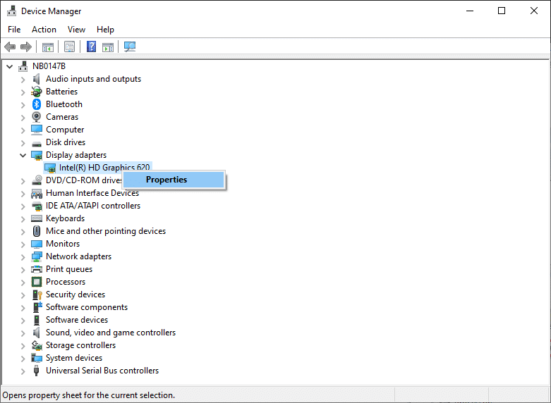 Right-click on the expanded field and click on Properties. | Fix HDMI No Sound in Windows 10 When Connected to TV