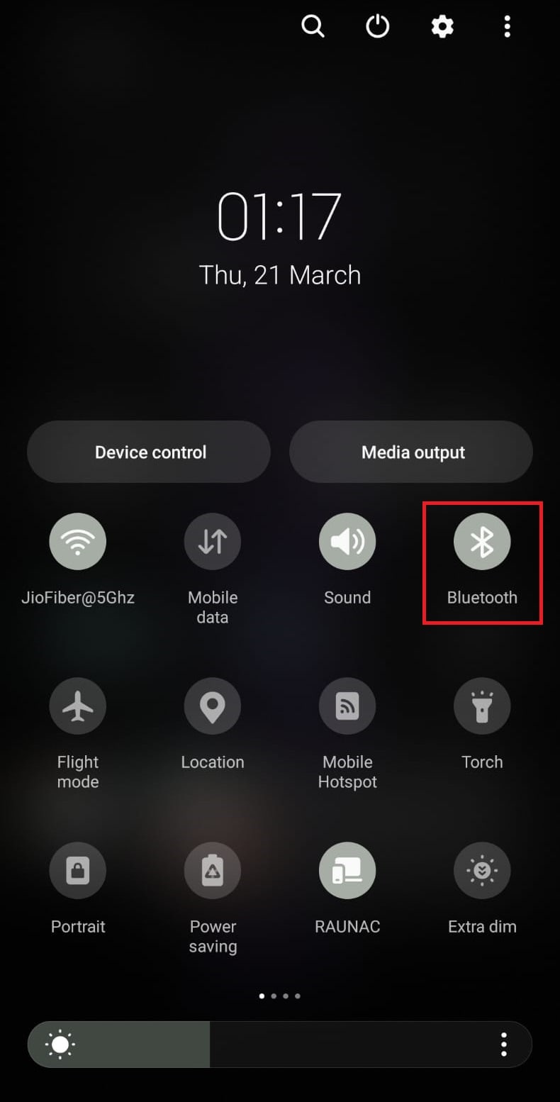Enable Bluetooth on your smartphone