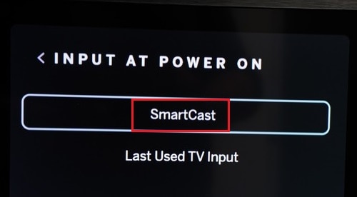 Vizio-TV-input-at-power-tab-smart cast