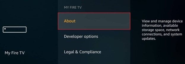 select about | peacock not working on firestick